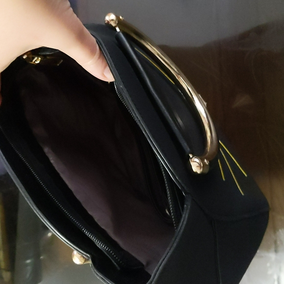 Adorable black cat purse - Picture 2 of 3